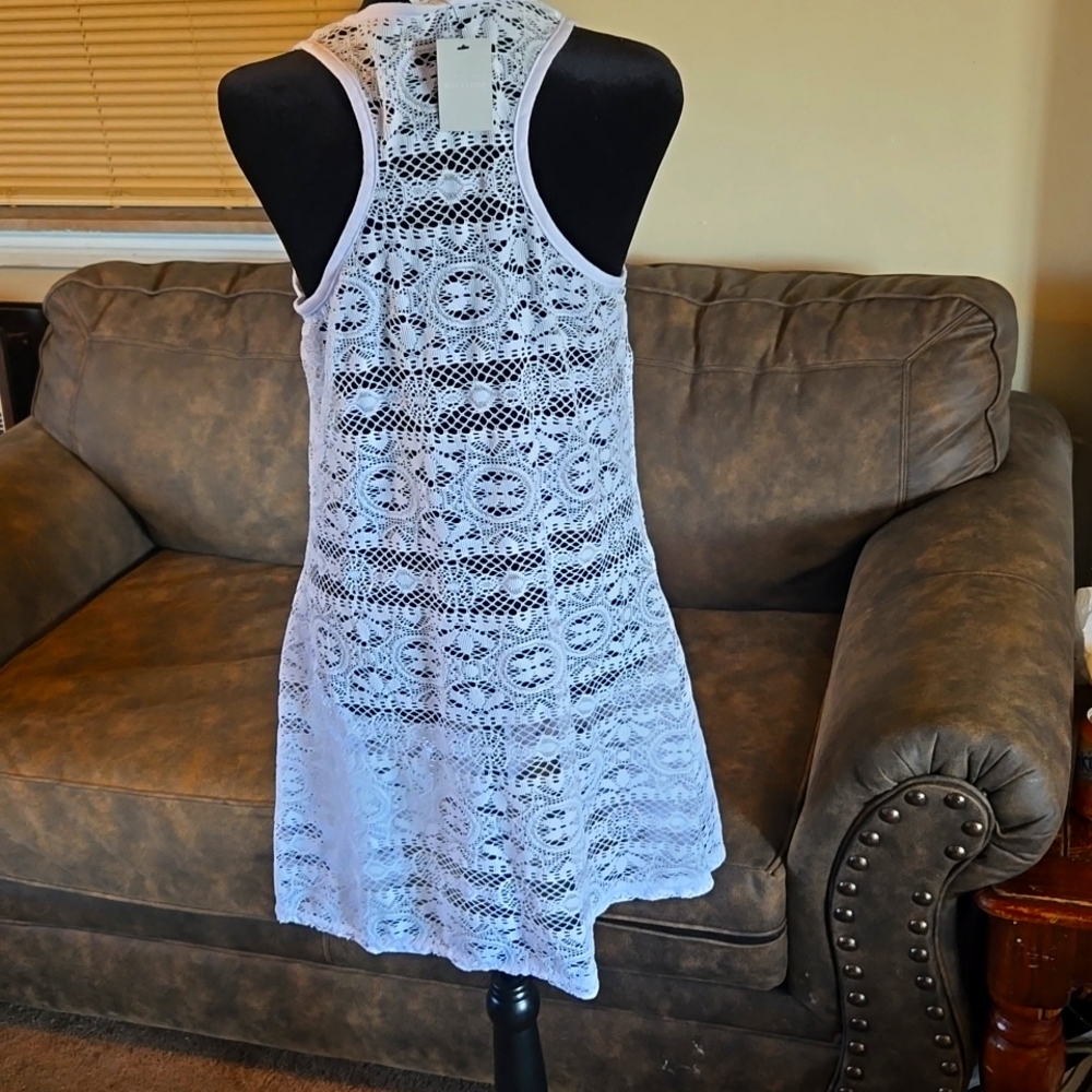 West Loop White Bathing Suit CoverUp - Picture 5 of 8